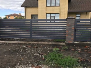 Забор жалюзи 72 метра фото в Больших Вязёмах